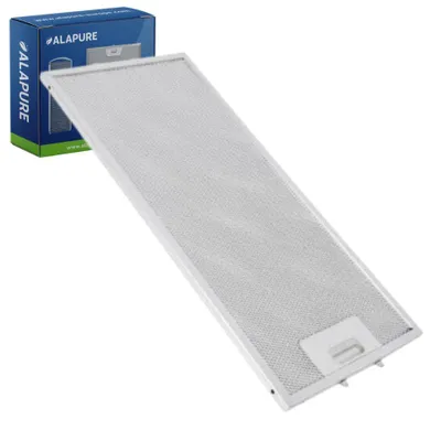 Image de Filtre métallique Alapure, compatible avec AEG 50268357006, dimensions : 432 x 200 x 10 mm