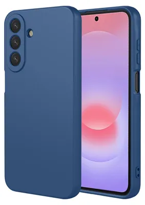 Produktbild von MobyDefend Hülle für Samsung Galaxy A27 - Matte Silikon Schutzhülle - Blau