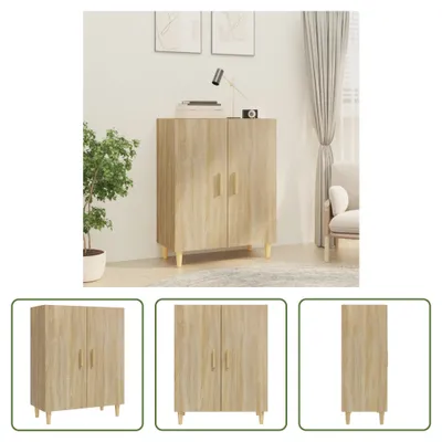 Produktbild von The Living Store Sideboard Sonoma-Eiche 70x34x90 cm Holzwerkstoff
