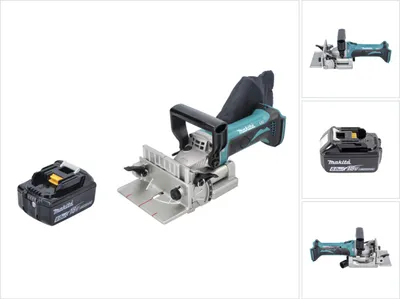 Produktbild von Makita DPJ 180 G1 Akku Nutfräse 18 V 100 mm + 1x Akku 6,0 Ah - ohne Ladegerät