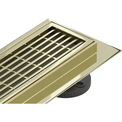 Obrázek produktu pro Mexen Flat 360° M33 lineární odtok rotační 60 cm, Zlatá - 1533060-40