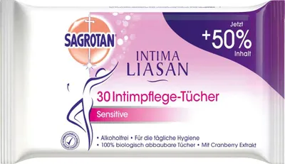 Immagine prodotto di Sagrotan Intima Liasan salviette intime sensitive confezione da 4 pezzi