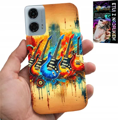 Obrázok produktu pre Puzdro na telefón Motorola G34 5G – motív: elektrická gitara, rock and roll, metal