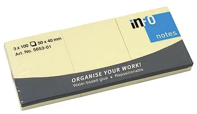 Obrázek produktu pro Informační poznámky 3x100 listů 50x40mm