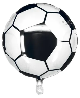 Produktbild von Folienballon Fußball schwarz-weiß 45 cm