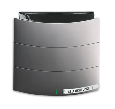 Produktbild von Busch-Jaeger 6320/10-20 Bedienelement 1/2-fach, mit Infrarotschnittstelle, Busch-triton® platin
