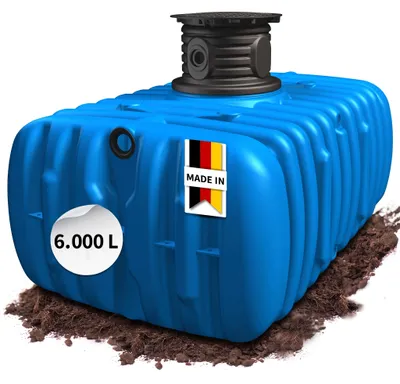 Productafbeelding van 4rain FLAT M vlaktank 6000 L incl. schachtverlenging, AI-gegenereerde afbeelding