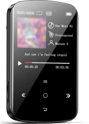 Obrázok produktu pre Prenosný MP3 prehrávač M9, ultratenký hudobný prehrávač, dotykové tlačidlá, 1,5-palcový farebný displej, vhodný na športové aktivity