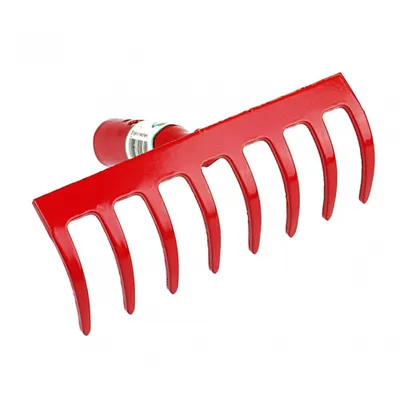 Produktbild von Polar 2231 Stahl-Rechen 8 Zinken 20 cm breit Harken Lockern Unkraut Laub robust