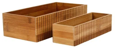 Immagine prodotto di Set di organizer da cucina Dima, 2 pezzi, bambù