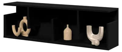 Produktbild von Wandschrank 100x20x30 cm Schwarz Holzwerkstoff