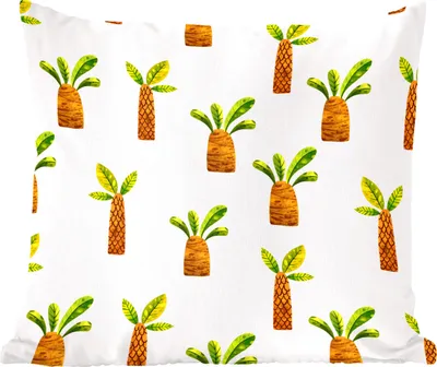 Produktbild von MuchoWow® Zierkissen Sofakissen Wohnzimmer Dekokissen 60x60 cm Dschungel - Design - Palme - Sitzfläche - Foto Polster