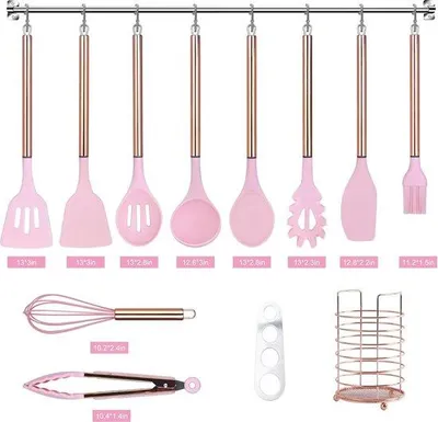 Produktbild von Silikon-Kochgeschirr-Set, Küchenutensilien-Set, 22-teiliges Set