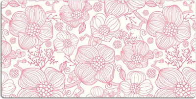 Produktbild von Schreibtischmatte Tischunterlage 120x60 cm Mauspad - Blumenrisslinie.