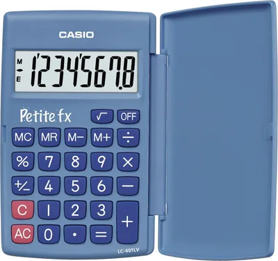 Produktbild von CASIO Taschenrechner LC 401 LV BU "Petite fx" blau