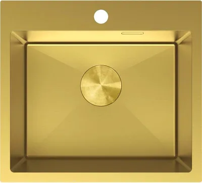 Produktbild von Mexen Solix Edelstahlspüle 1-beckig 500 x 450 mm, gold - 6402501000-55