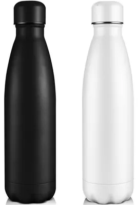 Produktbild von Trinkflasche Edelstahl 750ml, doppelwandig vakuumisoliert, auslaufsicher, BPA-frei, 2er-Set
