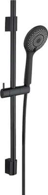 Productafbeelding van WENKO Doucheset, waterbesparend, zwart, lengte stang: 70 cm, roestvrij staal
