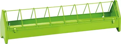 Produktbild von Hühnerfuttertrog - Metall - grün - 50 cm
