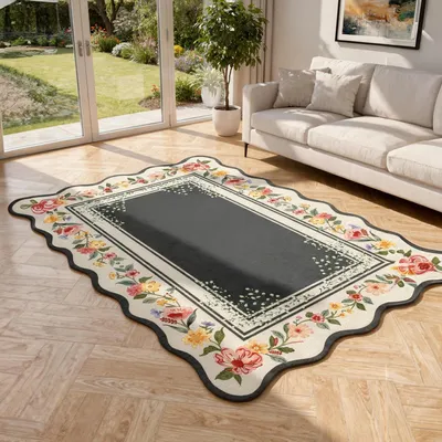 Obrázok produktu pre Conceptum Hypnose, kvalitný koberec, 80 x 200 cm, čierna farba, 100% polyester, protišmykový