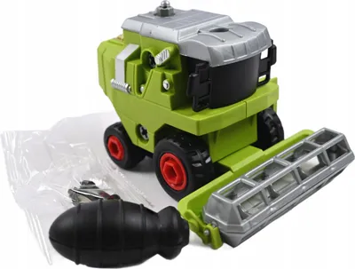 Produktbild von Grünes Schraubauto - Traktor Bagger Mähdrescher zum Zerlegen Konstruktionsspielzeug