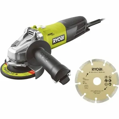 Image de Meuleuse d'angle RYOBI 800W 125mm - 1 lame diamantée RAG800-125SD1