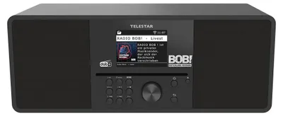 Produktbild von BOBs Rock Radio 2.0 black Stereo DAB+ UKW Internetradio mit CD Player Digitalradio