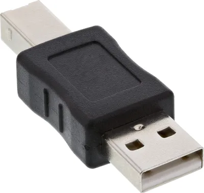 Image de InLine® 33443A Adaptateur USB 2.0, prise A sur prise B