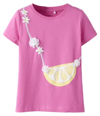 Productafbeelding van NAME IT meisjes top, model Nmffentaz Ss, kleur Strawberry Moon, maat 98