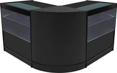 Image de Ensemble de comptoirs LED Selene, modèle CM60 + C900 (2 pièces) – Noir