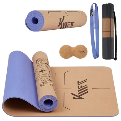 Immagine prodotto di Tappetino yoga - Spessore 0,5 cm - Antiscivolo - Con borsa per il trasporto