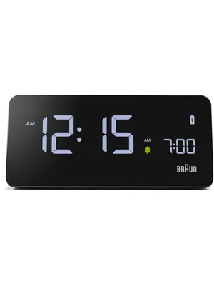 Produktbild von Braun - LCD-Wecker mit Qi Ladeschale - BC21BEU