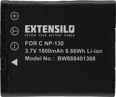 Produktbild von EXTENSILO Akku kompatibel mit Casio Exilim EX-ZR700BN, EX-ZR700BK, EX-ZR700WE, EX-ZR700PKC, EX-ZR750 Kamera (1800 mAh, 3,7 V, Li-Ion)