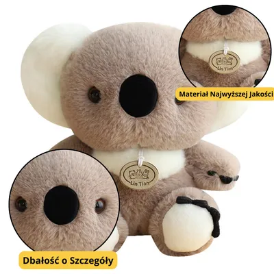 Produktbild von Plüsch Maskottchen Kuscheltier Koalabär Grau 23cm