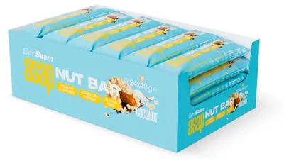 Produktbild von GymBeam - ASAP Nussriegel, 24 x 40 g, Kokos