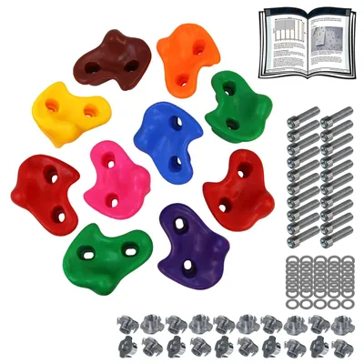 Produktbild von Kletterhilfe Kletterstein Kinder - 10 Stück - Kunststoff - Innen und außen