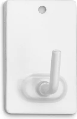 Obrázek produktu pro Inofix samolepicí věšák 41x25x17 mm 2 kusy Bílá Bílá Jedna velikost