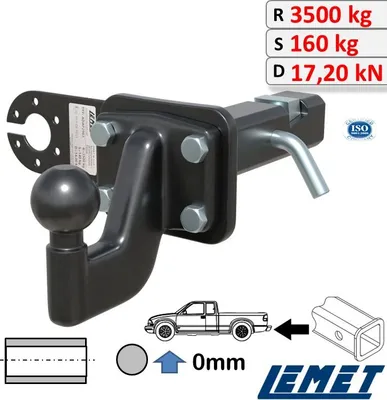 Produktbild von U-Spannklemme für US AHK-Einschub 2 Zoll und 11/4 für Chrysler 300 I 2005-2010