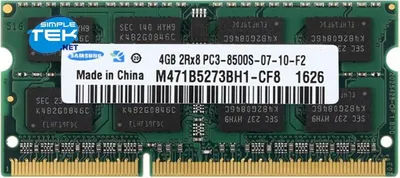 Produktbild von Samsung DDR3 4GB 1333MHz SODIMM – Arbeitsspeicher-Modul für Notebook, Laptop und PC
