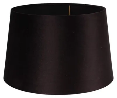 Zdjęcie produktu dla Abażur 30 cm - Okrągły - Czarny - Materiałowy