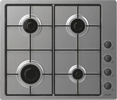 Image de Table de cuisson à gaz 59.5cm 4 feux noir - Candy - CHW6LBX - pop evo