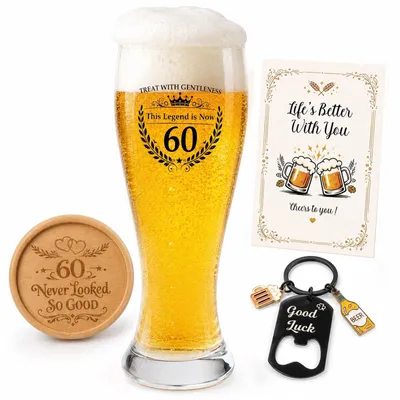 Produktbild von Personalisiertes Bierglas mit Gravuroption