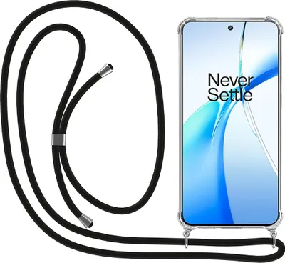 Zdjęcie produktu dla Smartphonica Etui na telefon pasujące do OnePlus Nord CE 4 z przewodem i zderzakiem - Etui z przewodem telefonicznym - Etui z TPU odporne na wstrząsy ze smyczą - przezroczyste