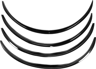 Produktbild von 4 Stück Rad-Augenbrauenschutz-Lippenbesatz, kratzfestKotflügelverbreiterung Universal 72 cm 28,4 Zoll (Schwarz)