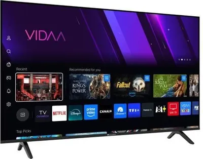 Produktbild von UHD-LED-Fernseher – CONTINENTAL EDISON – 55 Zoll (139 cm) – 3x HDMI – 2x USB – Schwarz – CELED55SV2UD25B6