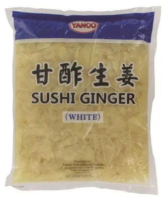 Obrázok produktu pre Yanco Sushi Ginger White 1500 g – čerstvá, jemná sushi príchuť pre kuchyňu a catering