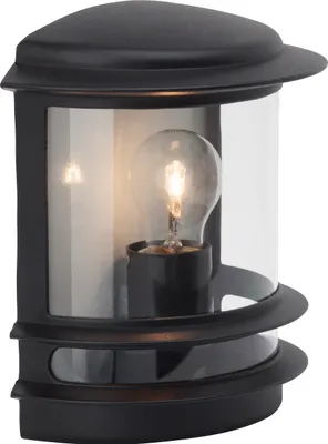 Produktbild von BRILLIANT Außenwandleuchte Hollywood | Outdoorleuchte | Aluminium/Kunststoff | schwarz | IP44 | spritzwassergeschützt | 1x E27 max. 60 W