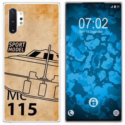 Produktbild von PhoneNatic Case kompatibel mit Samsung Galaxy Note 10+ Silikon-Hülle Space U.F.O. M1