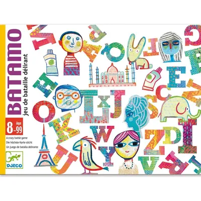 Produktbild von Djeco Batamo Kartenspiel für 2-4 Spieler ab 8 Jahren, Beobachtung & Schnelligkeit