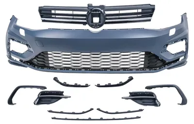 Imagen del producto de Parachoques delantero para VW Golf 7.5, modelos 2017-2020, con diseño R-Line.
